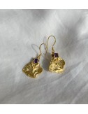 PENDIENTES LOTUS PLATA DORADA