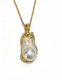 AGUA GOLDEN PEARL NECKLACE