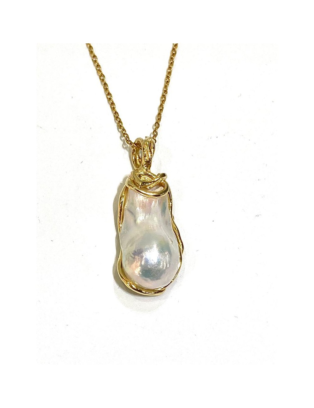 AGUA GOLDEN PEARL NECKLACE