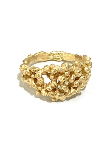BUBBLE GOLDEN SILVER RING