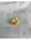 SEMILLAS ANILLO PLATA DORADO