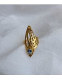 ANILLO PLATA DORADO MARIPOSA